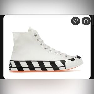 Authentic Off White Converse Chuck Taylor All Star 70 Hi - Unisex